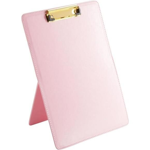 Pink clipboard stand document holder desk paper stand office organizer typing pa - Picture 8 of 8